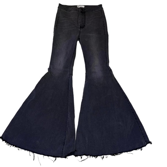 Free People Gray Flare Leg Jeans Size 27